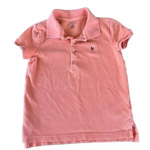 Polo Ralph Lauren Classic Polo Shirt Boys Size 6 Coral Embroidered Pony GUC